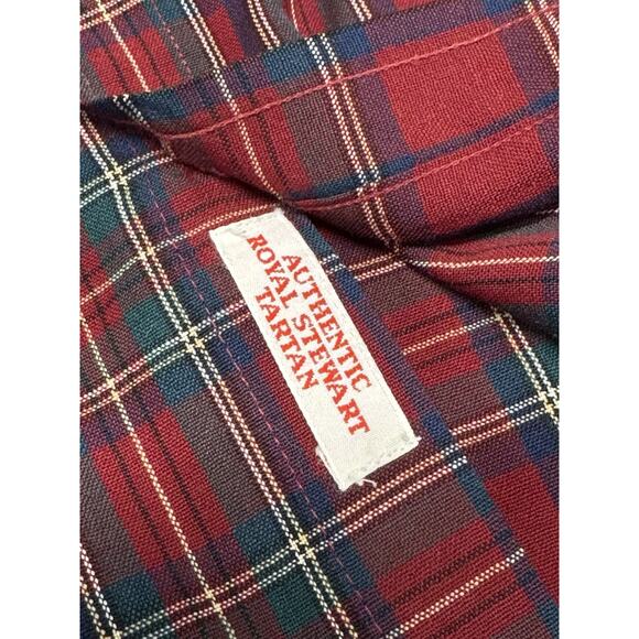 SIR PENDLETON Red Royal Stewart Tartan Plaid 2XL Virgin Wool L/S Button Shirt - Picture 8 of 9